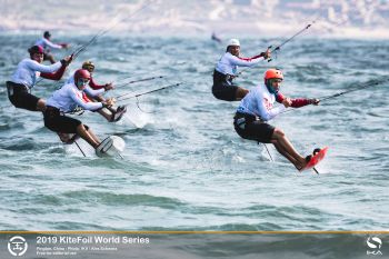 Slovenian tour leader hits top in day of drama at KiteFoil World Series&rsquo; China stop